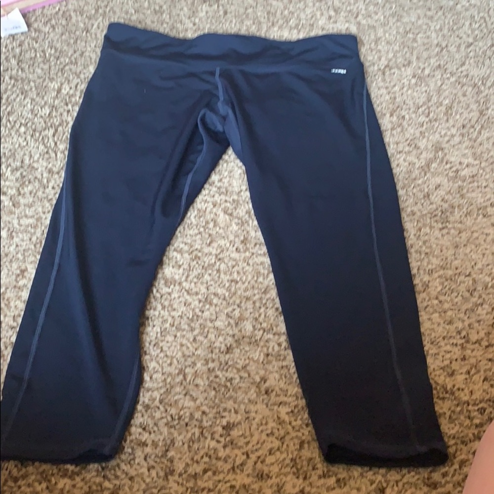 Navy blue jockey workout leggings